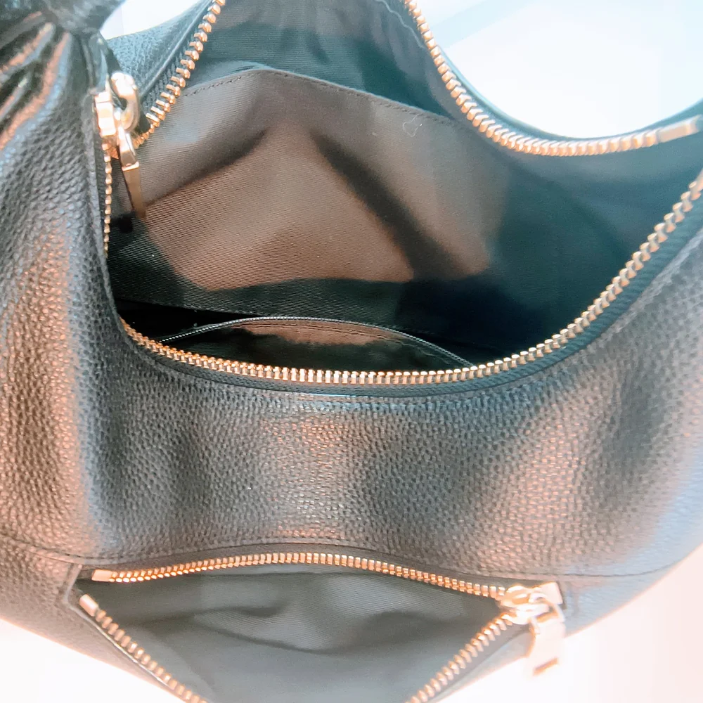 COACH 2017 Black Pebbled‎ Leather Harley Hobo Bag, F38250